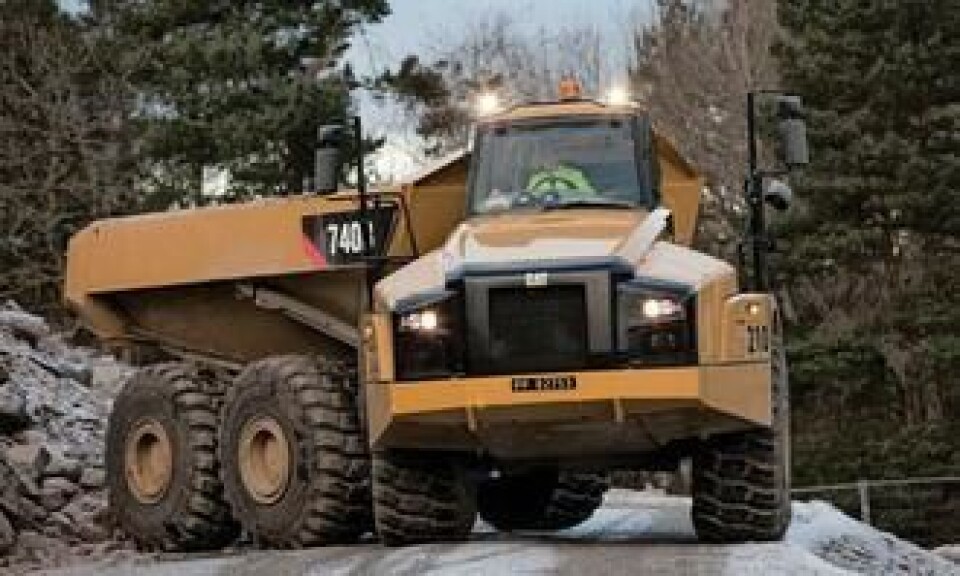 Også leddumperen Cat 740B kommer til Svalbard.