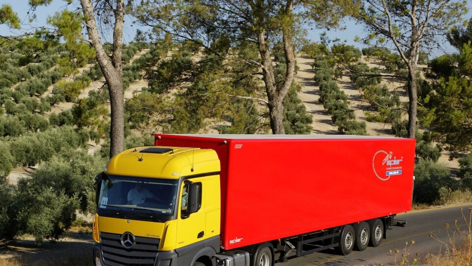 'Vår' testbil i Spania, Actros 1845 i Euro 6-utførelse.