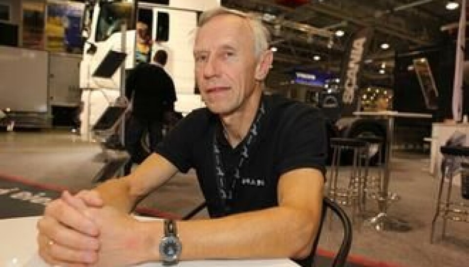 Arne Tvenge i MAN er fornøyd med første år på Oslo Motor Show.