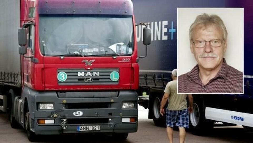 Forbundsleder Roger Hansen i NTF mener at kabotasje bør bli helt forbudt, snarest.
