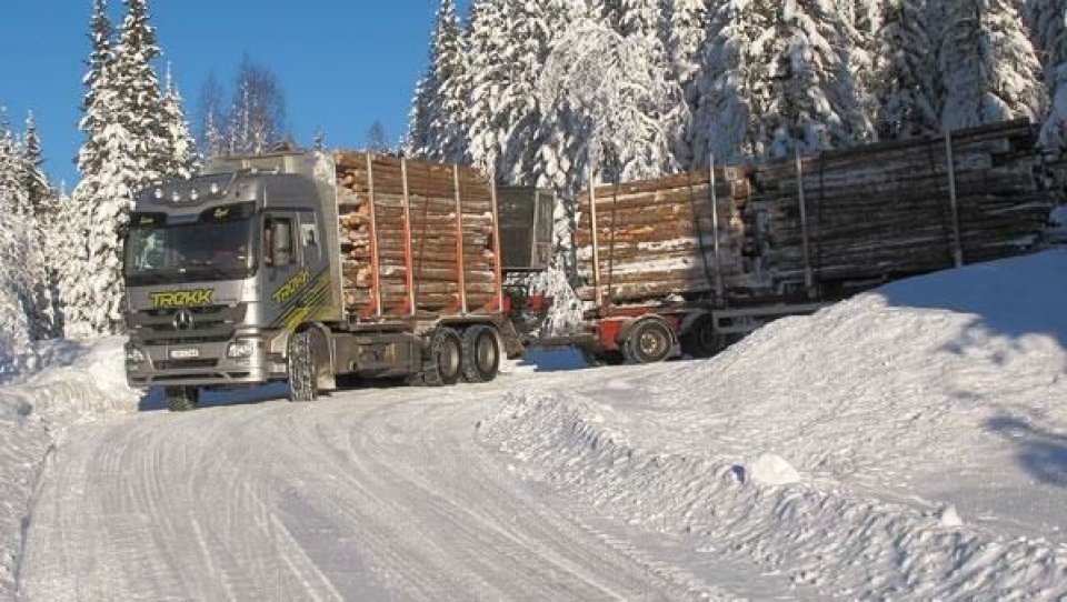 De største vogntogene slipper ut minst CO2 pr. tonnkilometer.