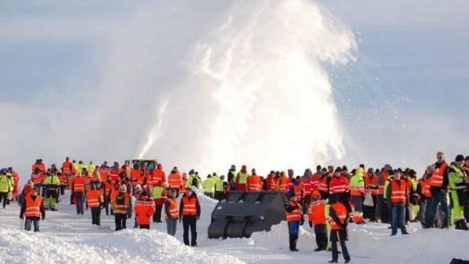 Demonstrasjon av utstyr for vinterdrift er en selvskreven del av Vinterdagene.