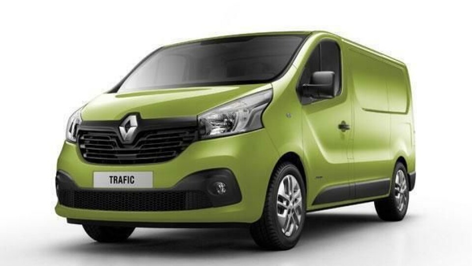 Nye Renault Trafic har rene linjer med klart Renault-preg.