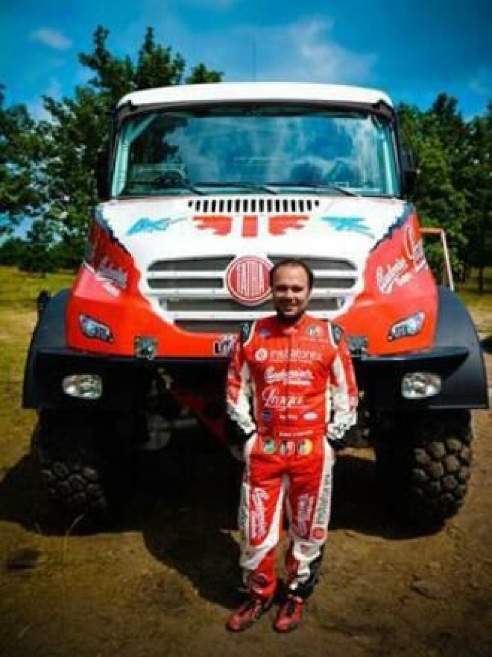 Ales Loprais foran Tatra-en han vil vinne Silk Way og Dakar med.