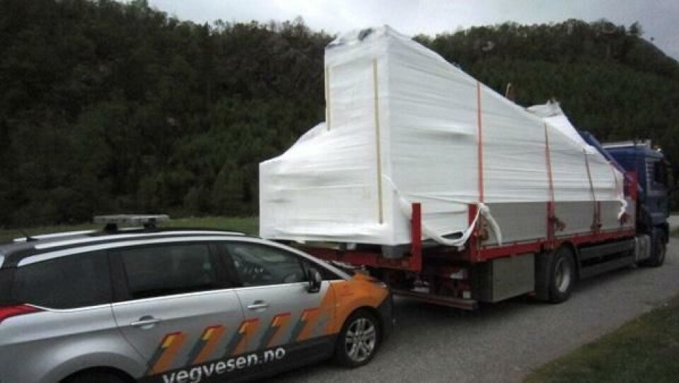 Kjørte med 1,8 meter overheng