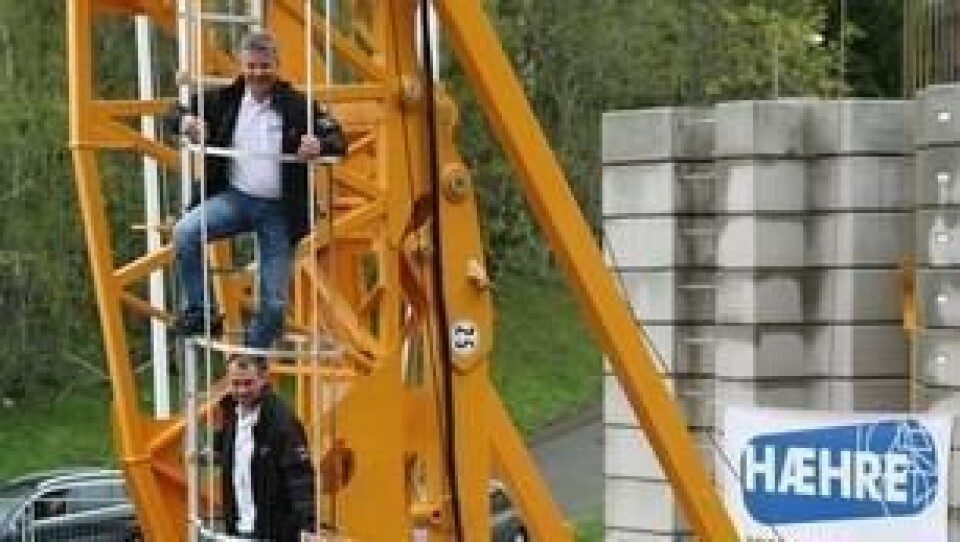 Frank Ole Sørensen (Hæhre, fra toppen), Lars Hæhre, Jan Ståle Døhl (Kranor) og Tor Gunnar Stabæk (Kranor) ble enige på Vei og Anlegg.