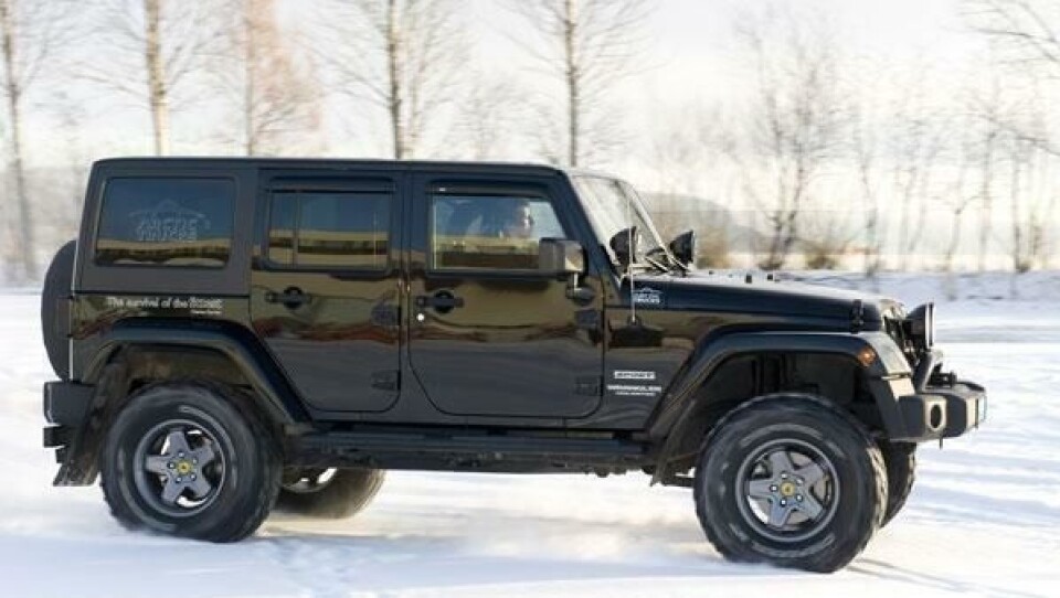 Jeep Wrangler i Arctic Trucks 35-versjon.
