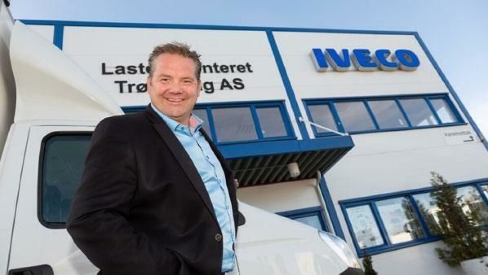 Salgskonsulent Christian Hjelseth fra Lastebilsenteret Trøndelag AS.
