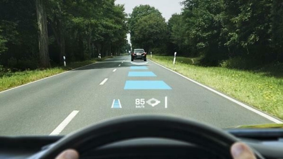 Continentals head-up display vil gi bilføreren verdifull informasjon på frontruten, direkte i synsfeltet.