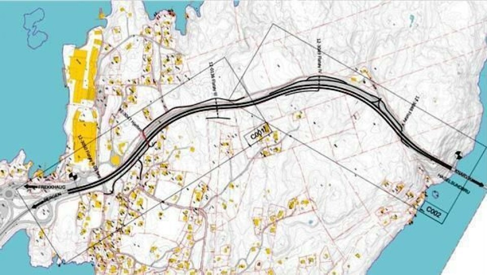 Illustrasjon over trafikksikringsprosjektet.
