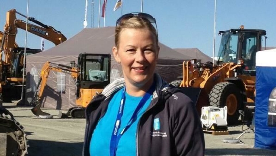 Tone Mack i MEF Region Nord er klar til å ta imot de besøkende på NNBA 2013.