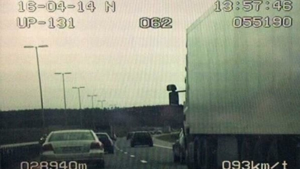 Hvor nært får du kjøre bilen foran?