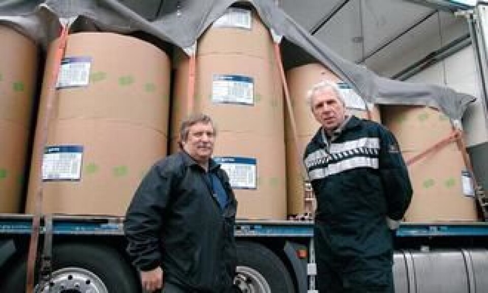 Kjetil Meaas til venstre og Martin Visnes gjennomførte testen av WisaFix sikringssystem.