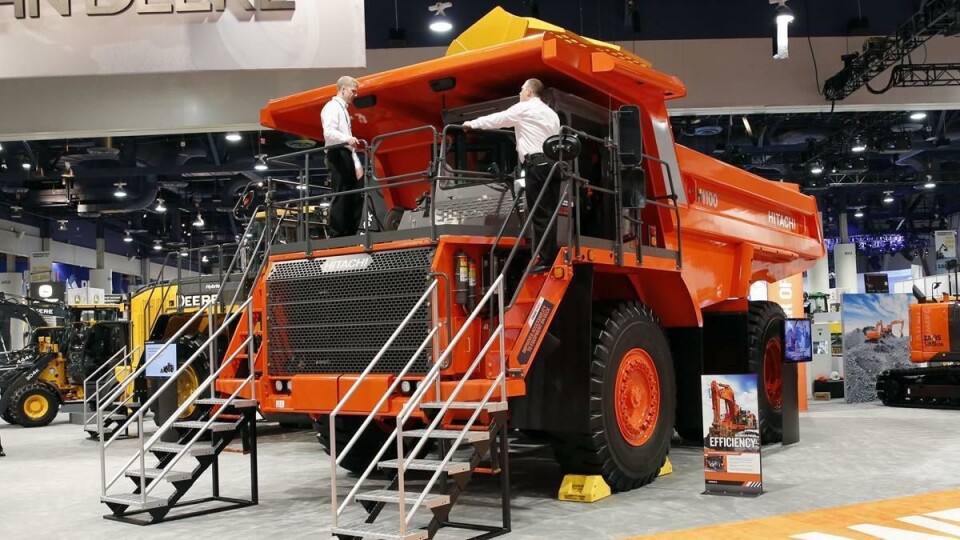 Den nye dumptrucken i 100-tonnsklassen var den største nyheten fra Hitachi i Las Vegas.