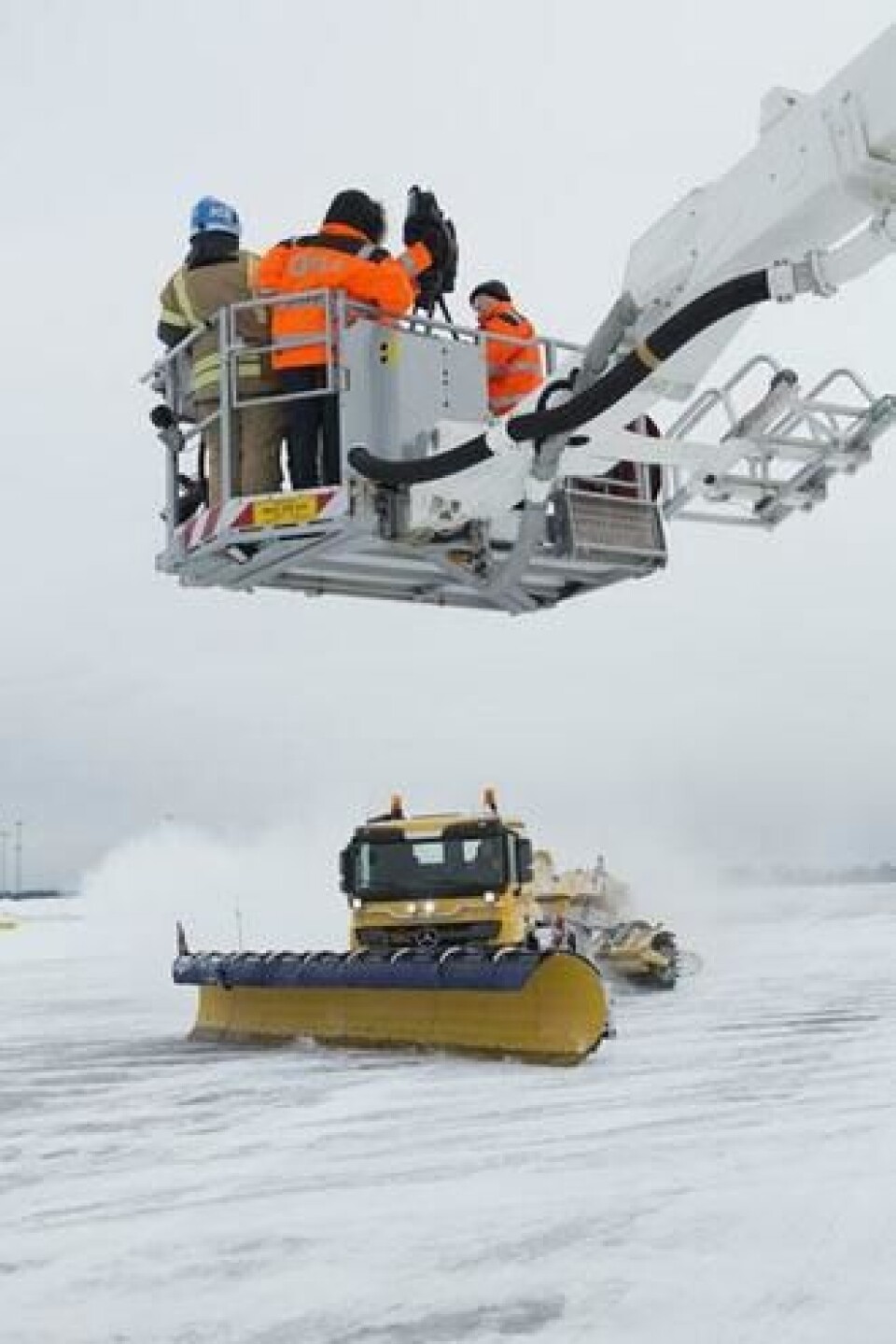 CNN-programlederen hadde en kald fornøyelse på Gardermoen.