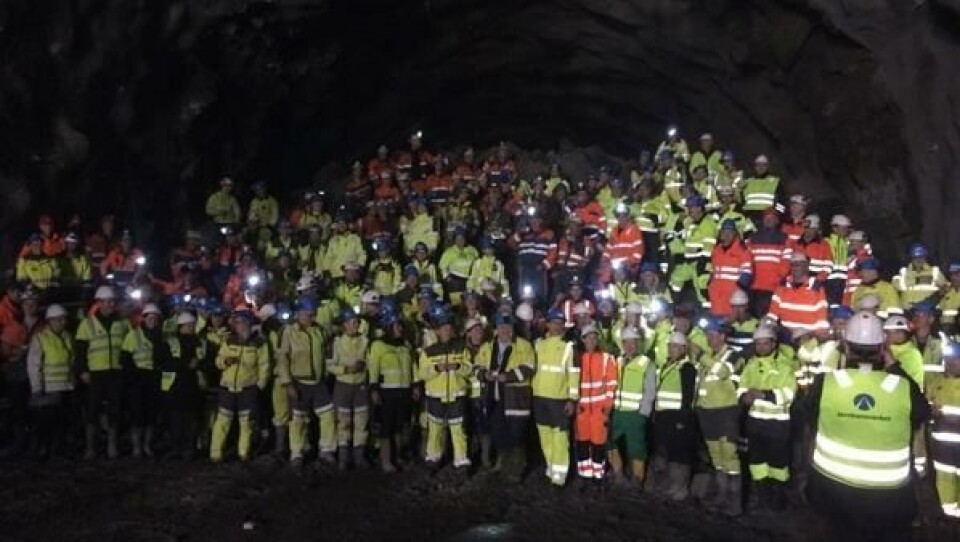 God stemning i røysa etter gjennombruddet.