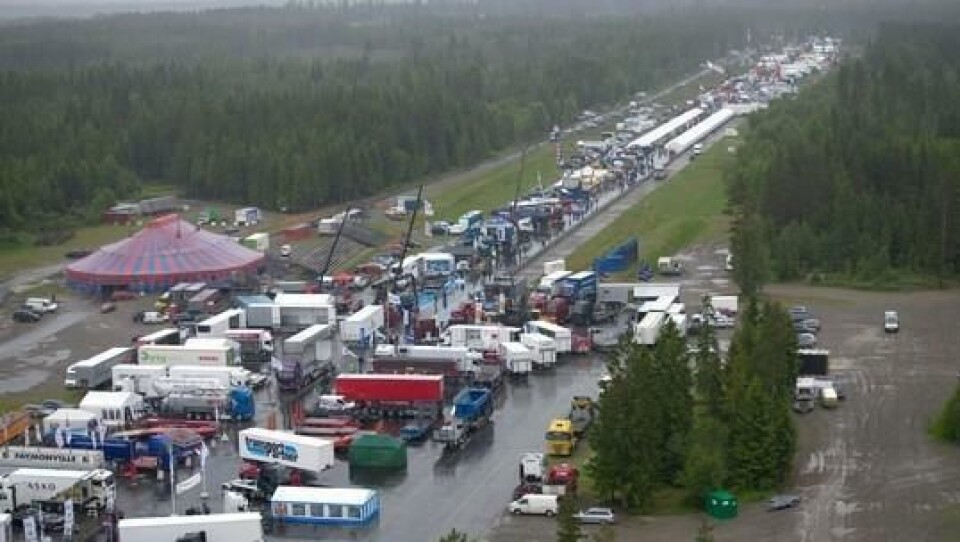 Alt skjer i 'en gate' på transportmessa, og grunntanken er at alle skal få lik eksponering.