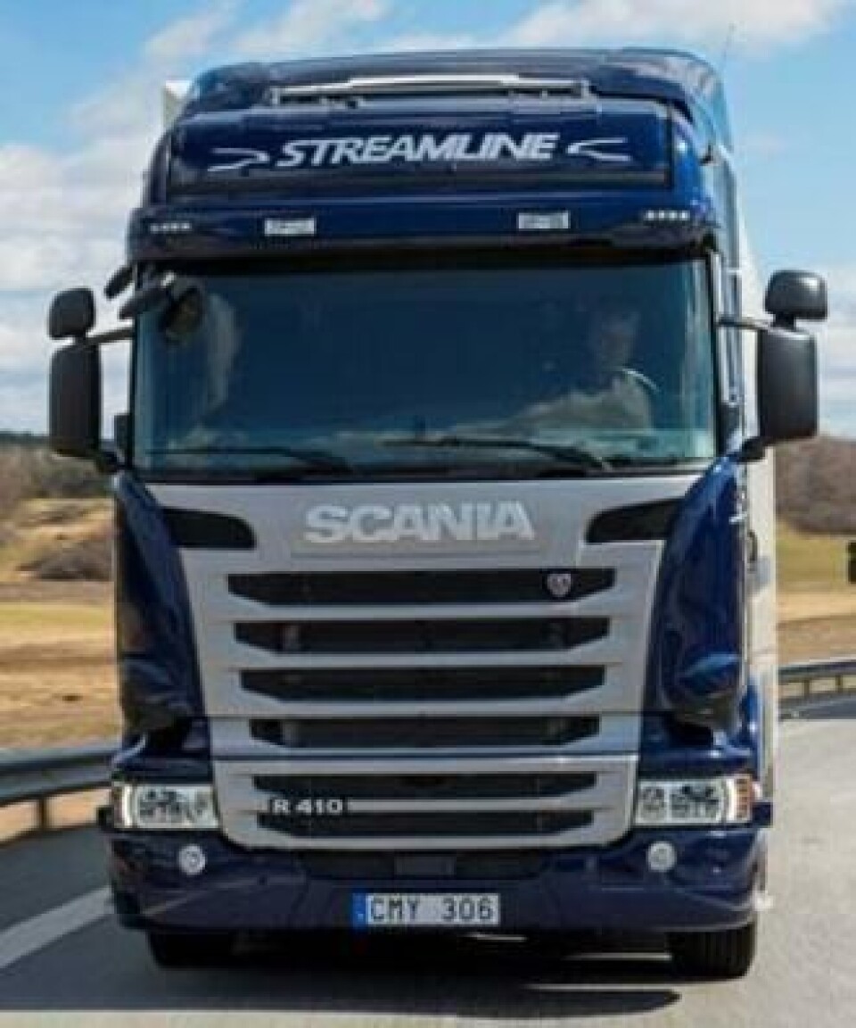 Scania R 410 tilfredsstiller Euro 6-kravene kun ved bruk av SCR-katalysator (Selective Catalytic Reduction).