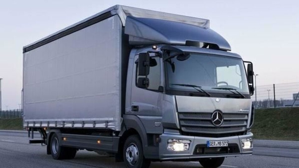 Førerhusdesignen på Mercedes-Benz Atego harmonerer godt med utseendet på det øvrige lastebilprogrammet.