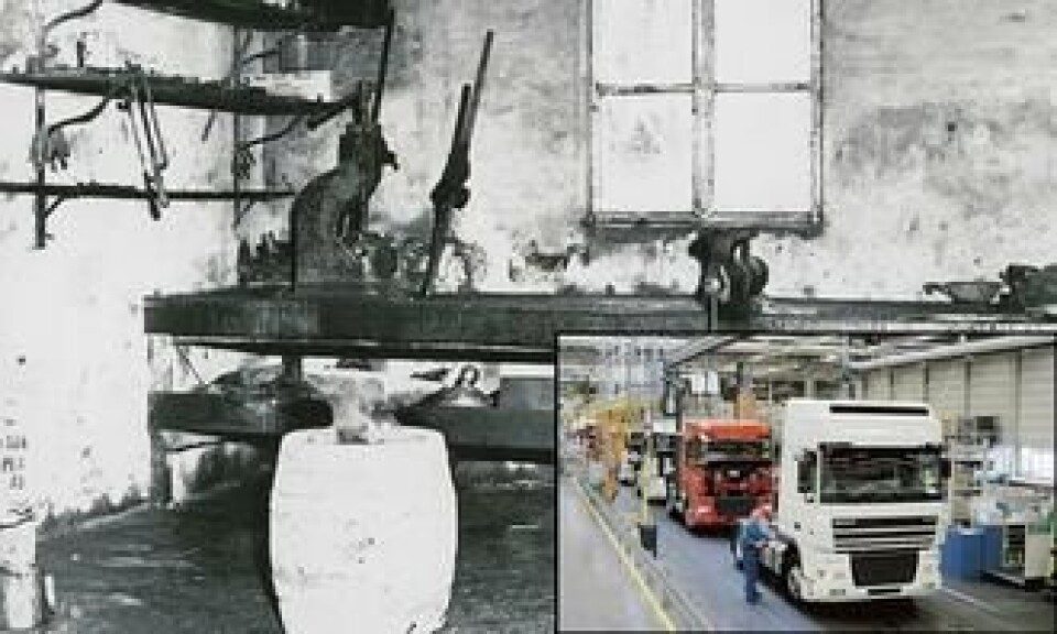 Det ligger mange arbeidstimer og et nederlandsk industrielt eventyr mellom Hub van Doornes smie fra 20-årene og dagens hypermoderne lastebilfabrikk i Eindhoven.