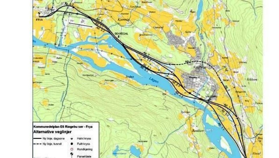 Lokalpolitikerne har bestemt seg for alternativ 1.1 langs elva nordover fra Elstad.
