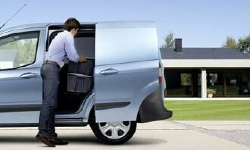Ford Transit Courier har skyvedør.