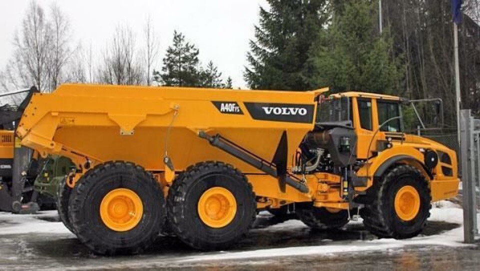 Dette er 2012s sist leveranse fra Volvo Maskin, en A40FFS til AF Gruppen.