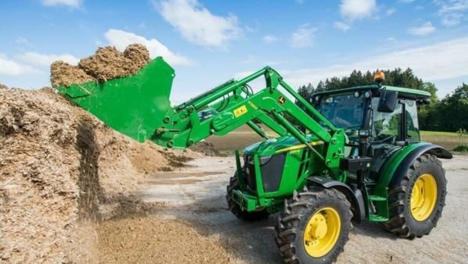 Ny John Deere 5100M vises for første gang i Norge.