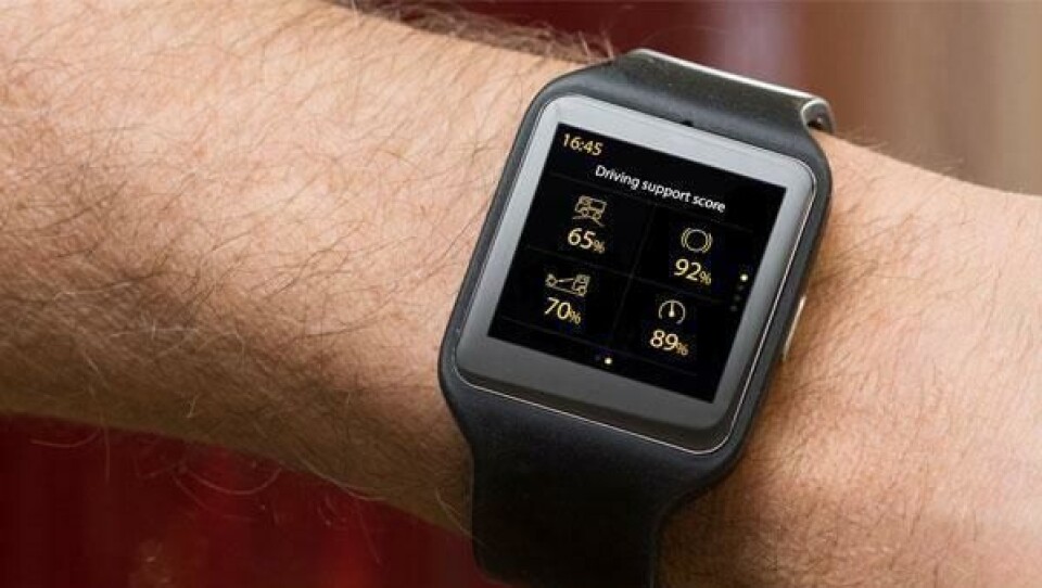 Nyttig informasjon fra lastebilens hjerne er lett tilgjengelig på Scania-klokka.