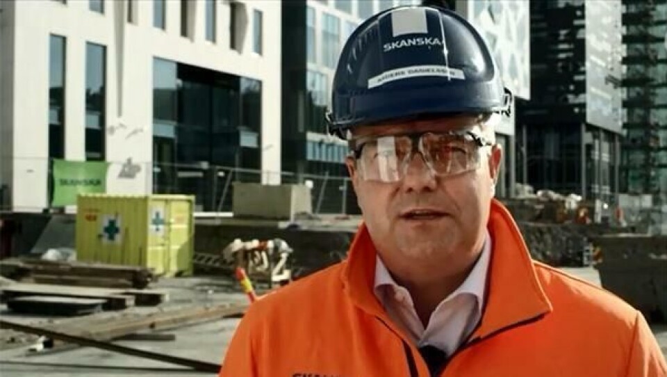 Adm. direktør i Skanska Norge AS, Anders Danielsson. Bildet er fra Skanskas Sikkerhetsuka 2012..