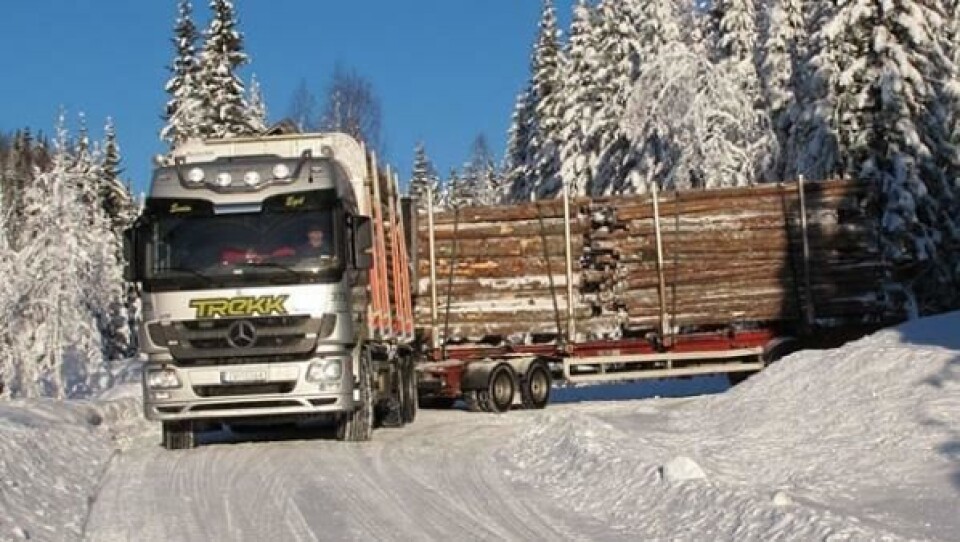 Dagens tømmervogntog har tilstrekkelige lastreserver for å klare en totalvekt på 60 tonn.