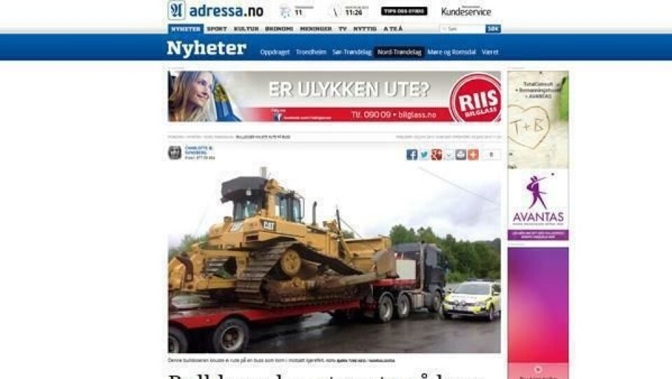 Dozer mot buss