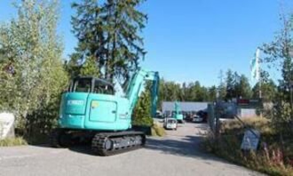 De første Kobelco-maskinene er kommet