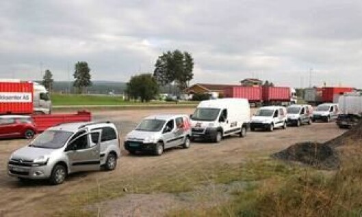 Citroën 4x4 på rekke klar for skogsløypene. Citroën 4x4 på rekke klar for skogsløypene.