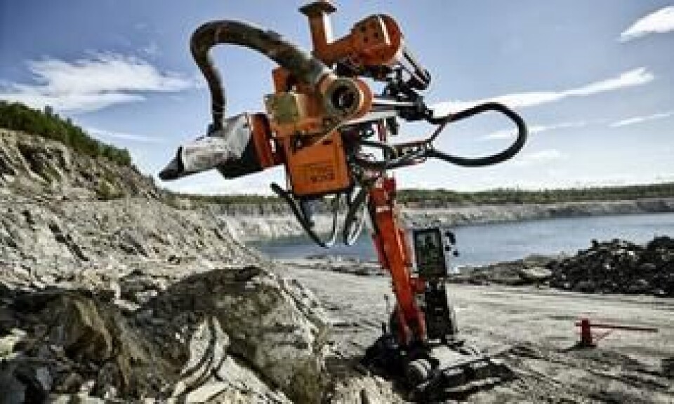 Borer med materialhåndterer