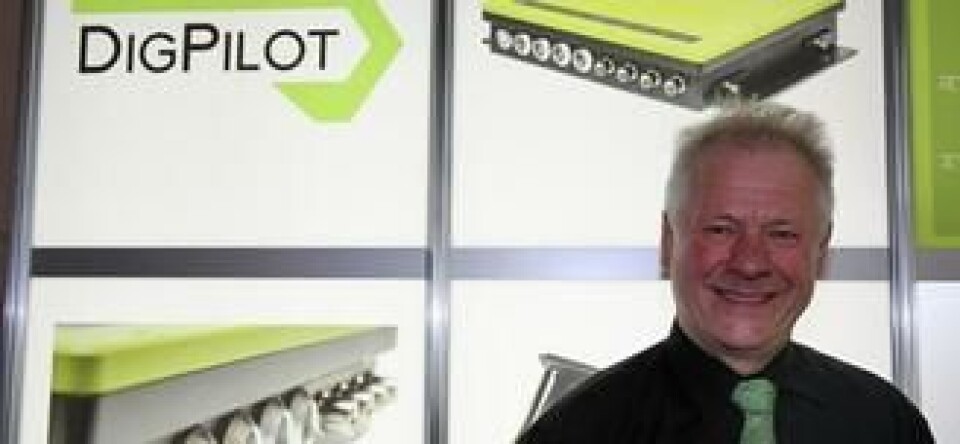 Jan Floberg hevder at Dig Pilot har den skarpeste standen på Bauma 2013. Vi strekker oss så langt som å si at det er en av de grønneste