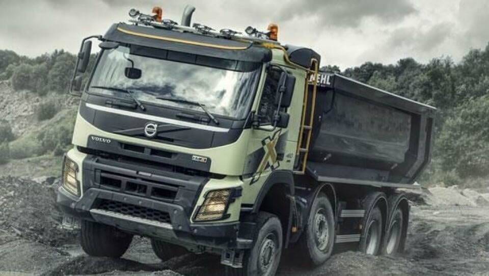 Volvo FMX har glimrende fremkommelighet på røft underlag.