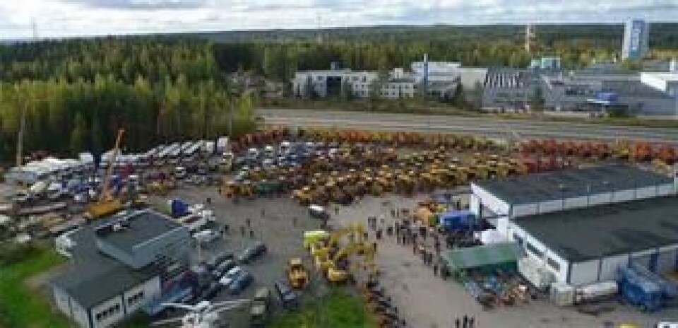 Slik så det ut under Ritchie Bros.-auksjonen i Finland i september i fjor.