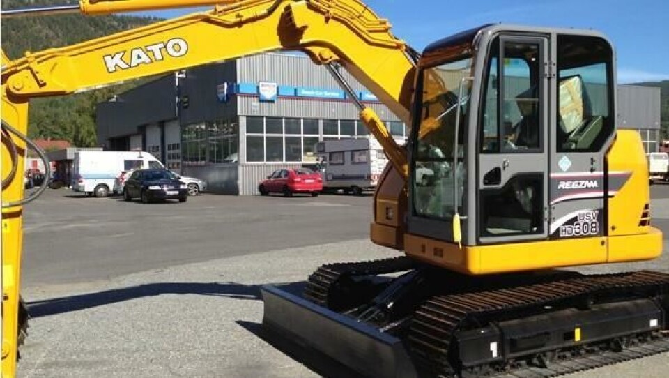 Det er mulig å teste denne Kato 308USV-en til helgen på Solbergmoen i Nedre Eiker.