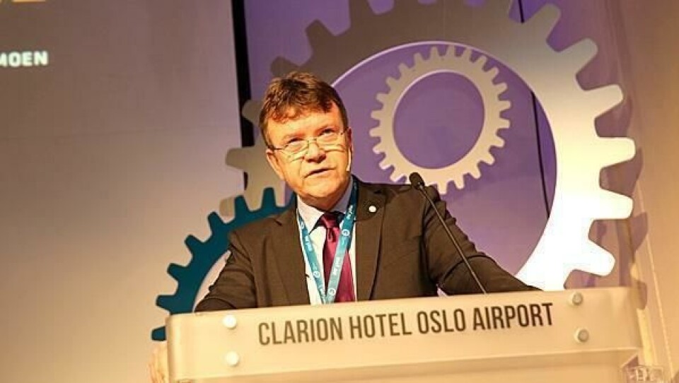MEF-styreleder Arnstein Repstad kom med nyheter da han åpnet Anleggsdagene.