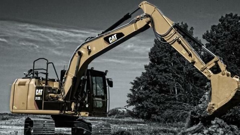 312 EL er den tyngste graveren Cat har med seg til Tromsø.