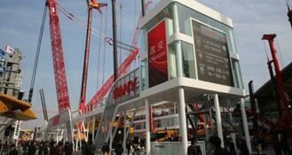 Sany er den største kinesiske produsenten, og testen viser at deres maskiner er fullt på høyde med merkene som er vanlige på vestlige anleggsplasser.