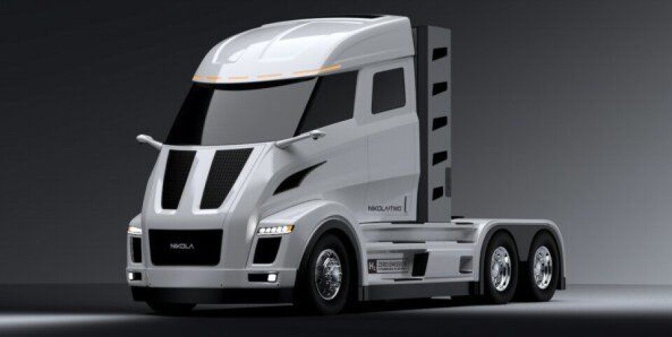 Nikola Motor Company forventer at Nikola Two, som har førerhus uten sovedel, skal være i salg i USA i 2021.
