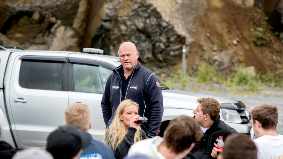 Albert Kristian Hæhre er alltid på jakt etter nye oppdrag og nye flinke folk. Her fra et lærlingearrangement.
