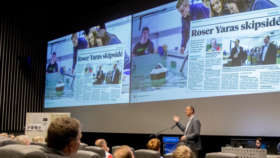 Samferdselsminister Ketil Solvik-Olsen på Kongsberg.