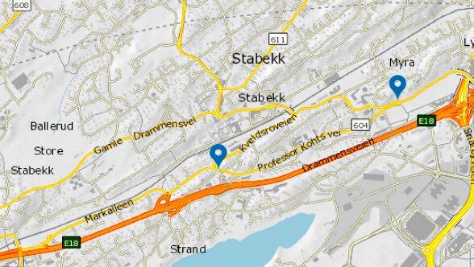 Prosjektet strekker seg fra krysset Kveldsro Terrasse/ Markalleen til Professor Kohts vei/ Gamle Drammensvei