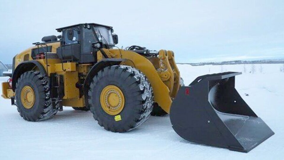 Senket 980M hjullaster. Foto: Pon Equipment AB