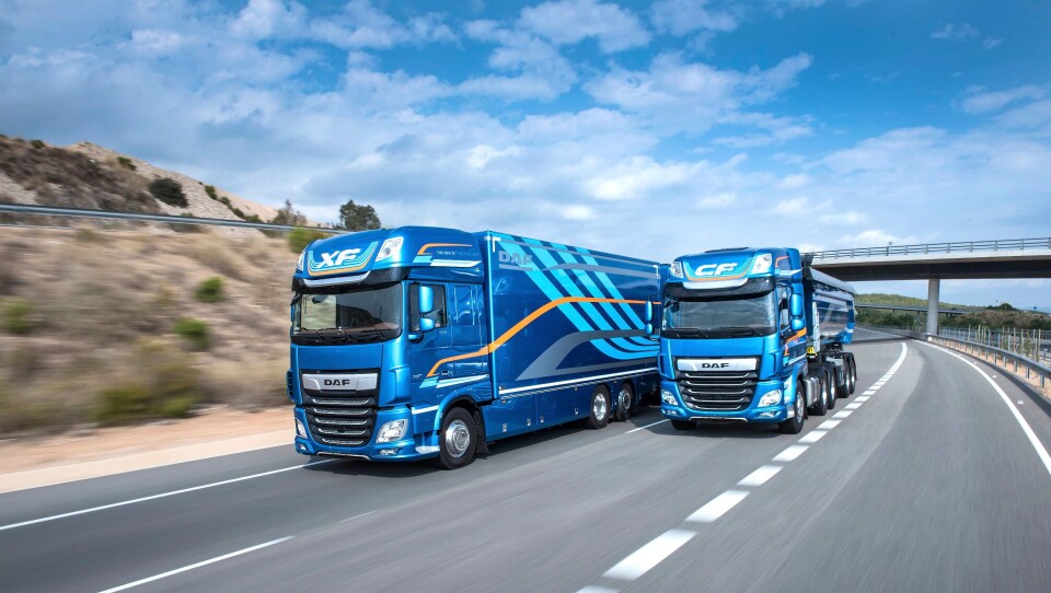 HØY FART: DAF ble kåret til «International Truck of the Year 2018» og kan se tilbake på på et meget godt 2017-år.