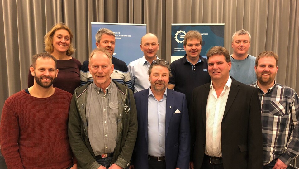 Bak f.v: Stine Wikholm, Kjell Trengereid, Torleiv Halleland, Torgeir Sandsgård og Arvid AsphaugForan f.v: Rudi Soltvedt, Leidulf Brattli, Øystein Hope, Rune Grimstad og Bjørn Nord Stalheim.