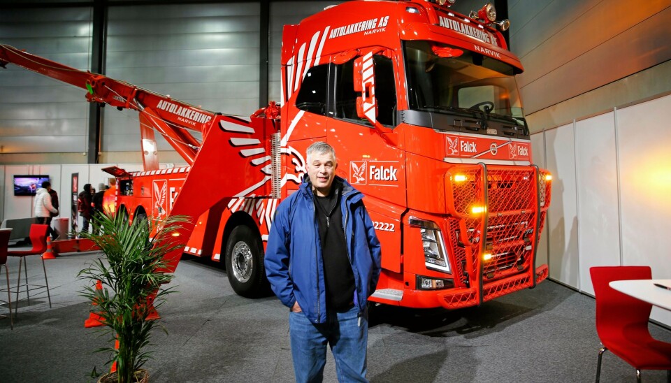 SJÅFØR og EIER: Under Automessen i januar traff vi sjåfør og en av eierene i Autoberging i Narvik. Kurt Magne Øymo. SJÅFØR og EIER: Under Automessen i januar traff vi sjåfør og en av eierene i Autoberging i Narvik. Kurt Magne Øymo.